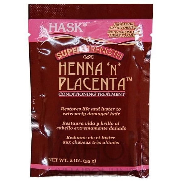 Hask Placenta Henna N Placenta Conditioning Treatment Super 2 oz