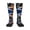1 Black, variant on Thin Blue Line Arizona Flag Knee High Socks for Women Long Leg Warmers Socks