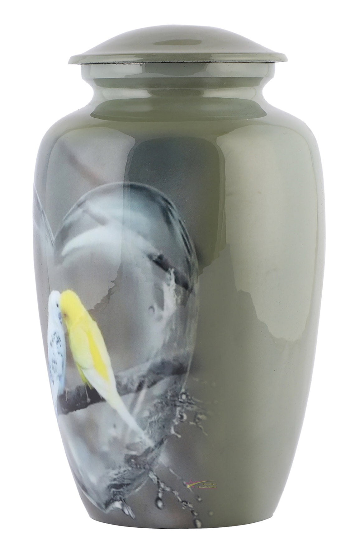 Urns for Human Ashes Adult Size Handcrafted Cremation Funeral Burial Decorative Urns with Velvet Bag – Secure Screw Top Seal - Protective Coating 200Cu/In