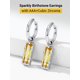 thumbnail image 5 of PROSTEEL Pendientes colgantes Huggie Pendientes de aro colgantes Pendientes de acero inoxidable para mujeres Niñas Topacio de noviembre Cristal Joyería Madre Regalo de cumpleaños para mamá Esposa, 5 of 8