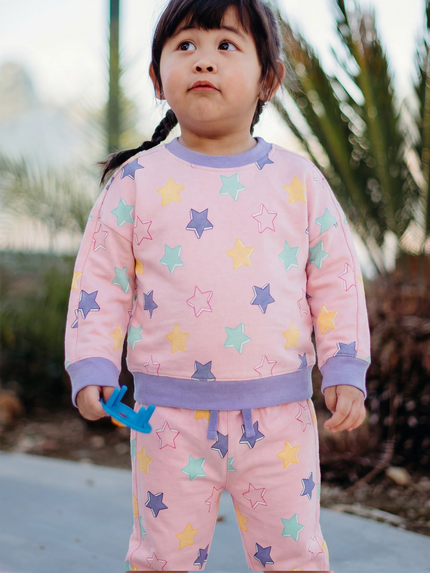 M+A by Monica + Andy, Organic Cotton Sporty Sweatsuit, Sizes 12-18M - 5T