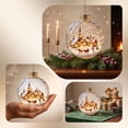 thumbnail image 2 of CHJK Glowing Christmas Story Ornament, Light-Up Mini Holiday Scene with Warm LED Light, Festive Keepsake Gift for Home Christmas Party Decoration, 2 of 6