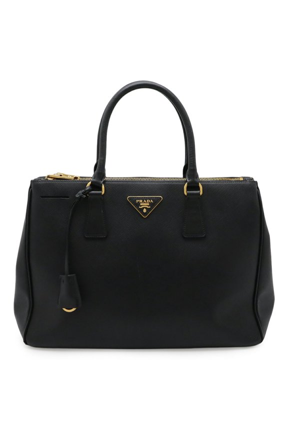 Pre-Owned PRADA SAFFIANO LUX Saffiano Handbag Tote Bag in Black Leather (NERO) BN2274