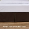 thumbnail image 6 of Tailored Bed Skirt - 14 inch Drop, Brown, Queen Bedskirt with Split Corners (Available in 14 Colors) Blissford, 6 of 7