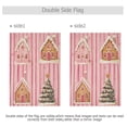 thumbnail image 4 of Yayeee Garden Flag 12"x18" Double Sided Outdoor Yard Lawn Holiday Decorations, Gingerbread Houses, 4 of 6