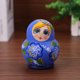 thumbnail image 4 of 1 Juego de 10 piezas de madera rusa anidada muñeca pintura a mano chica azul Matryoshka Craft Likrtyny juguetes de los niños, 4 of 9