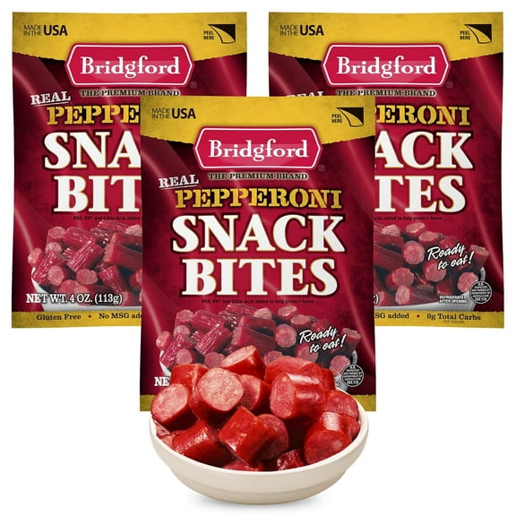 Bridgford Snack Bites 4 oz Pack of 3 for On-the-Go Snacking