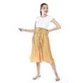 thumbnail image 1 of Falda midi con cintura smock Roman Fashion /Juvenil, 20217 (Mostaza) ocre CH, 1 of 5