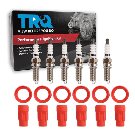 TRQ Ignition Coil and Spark Plug Kit 12 Piece Fits 2007-2011 Mitsubishi Outlander