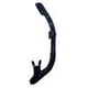 thumbnail image 1 of Buceo Snorkel Tubo de respiración subacuático totalmente seco Equipo de esnórquel (Negro), 1 of 7