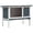 Gray, variant on vidaXL Durable Outdoor Rabbit Hutch Bunny Cage with Pull-Out Tray, Solid Pine Wood