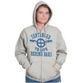 thumbnail image 3 of Sentenced To Life Behind Bars Cyclist Unisex Fleece Graphic Zip Up Hoodie Brisco Brands 2X, 3 of 5