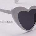 thumbnail image 2 of Gafas de sol Pink Love gafas de sol con forma de corazón grande para mujer gafas populares europeas y americanas con forma de corazón Color carey A5 ANGGREK  Otros, 2 of 8