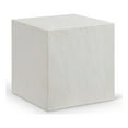 thumbnail image 1 of Meridian Furniture Off White Marble Finish Concrete Indoor/Outdoor End Table, 1 of 8