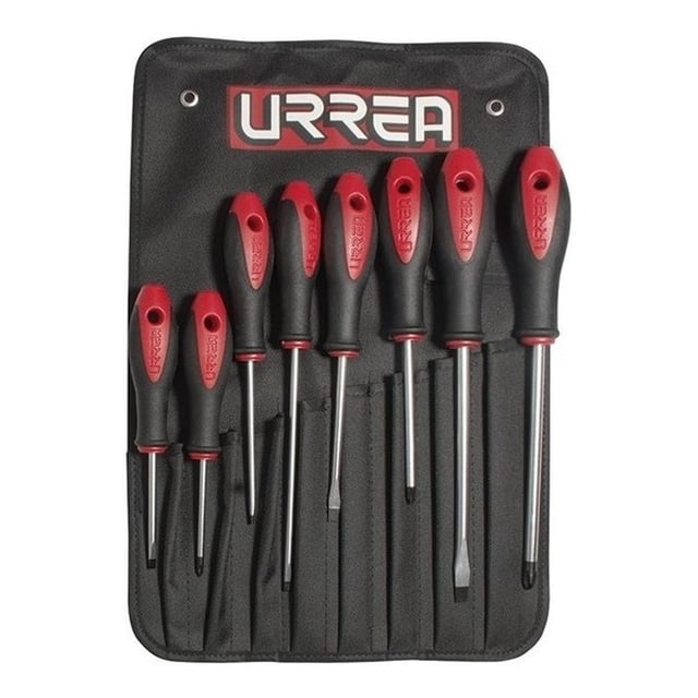 Juego De 8 Destornilladores Bimaterial Combinado 8600D Urrea