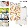 thumbnail image 3 of GZHJMY Thanksgiving Turkey Cotton Hand Towel Set of 2, Highly Absorbent Soft Fingertip Towels for Bathroom Kitchen Hotel Gym Spa, 16 x 28 Inch Washcloths, 3 of 7
