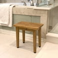 thumbnail image 7 of Asta Zaka Solid Teak Fully Assembled Shower/Bath/Spa Foot Stool, Side Table, SPATEAK Collection, TB-013, 7 of 7