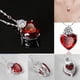 thumbnail image 5 of Cadena de clavícula Red Love Collar de circonita de acero inoxidable Colgante de cadena de clavícula para citas, 5 of 12