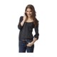 thumbnail image 1 of Blusa campesina Aeropostale de encaje para mujer gris pequeña Campesino, 1 of 1