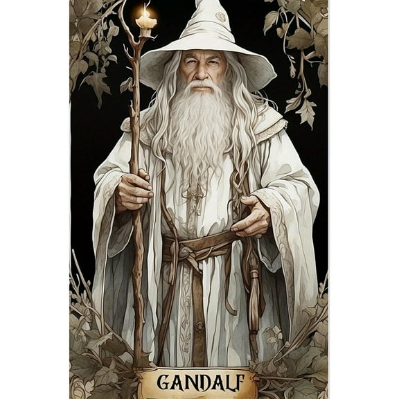 Adult DIY 5D Diamond Painting Kit, Lord of the Rings Series Art Round Diamond, Full Diamond Diamond Embroidery Kit, Mosaic Cross Stitch Craft Home Wall Decoration