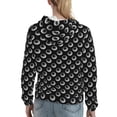 thumbnail image 7 of Lsque Golf Balls Pattern Casual Women's Hoodie,Hooded Sweatshirt with Kangaroo Pocket,Pullover Hoodie with Eye-catching Drawstrings-Small, 7 of 7