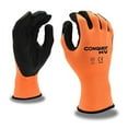 thumbnail image 3 of 12-Pack of Cordova 6935S Conquest Hv Work Gloves, Premium, Hi-Vis Orange Nylon/Spandex Shell, Black Foam Nitrile/Pu Palm Coating, Small, 3 of 3