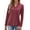 Grayish Purple Red, variant on Zeagoo V Neck Blouse for Women Casual Dressy Basic Tops Soft Solid Long Sleeves Shirts Trendy Fall Tops