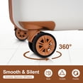 thumbnail image 6 of SUNSPIRE 30" Large Checked Suitcase with YKK Zippers and Dual Spinner Wheels Hardside White, 6 of 9