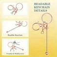 thumbnail image 2 of 12 Pieces Metal Beadable Keychain Bars Blanks for Beads Pendant Jewelry Charms DIY Crafts Keychains Making Gift, 2 of 5