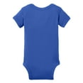 thumbnail image 4 of Infant Short Sleeve Cotton/Polyester Baby Rib Bodysuit Royal 18M, 4 of 5