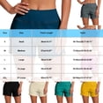 thumbnail image 3 of Antinious Women Elastic Waist Swim Shorts Lightweight Relaxed Breathable Beach Pants, 3 of 5