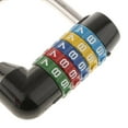 thumbnail image 3 of 5 Dial Digit Password Padlock Combination Lock Travel Athletic Locker Black, 3 of 6