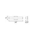 thumbnail image 2 of ET2 Lighting - Baritone - 24 Inch 25W 1 LED Bath Vanity, 2 of 2