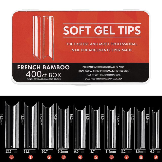 Soft Gel Full Cover Nail Tips,clear Gel Nail Tips For Press On Nail Extension
