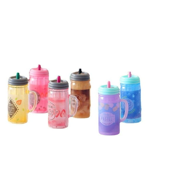 Miniature furniture toy dolls house diy decoration accessories mini bubble juice drink (HTOOQ)