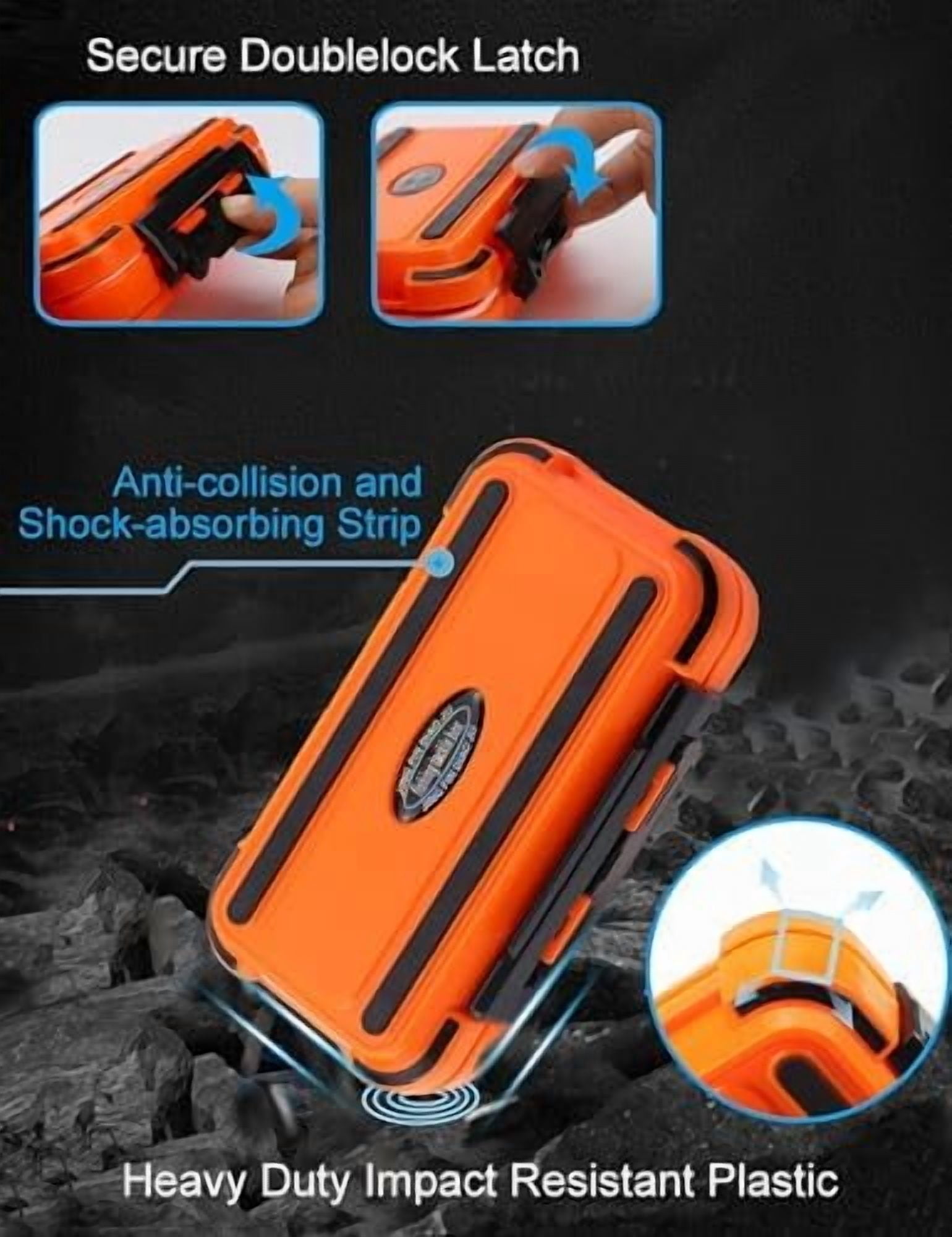 RibRave Small Kayak Mini Tackle Box Waterproof Fishing Lure Box Terminal Storage Fishing Hook Organizer