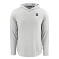 thumbnail image 2 of Men's Cutter & Buck Gray Xavier Musketeers Coastline Epic Comfort Eco Recycled Long Sleeve Hoodie T-Shirt, 2 of 3