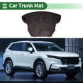 thumbnail image 2 of Unique Bargains Cargo Liner Rear Trunk Mat Trunk Cargo Luggage Boot Tray Mat for Honda CRV 2012-2016 XPE Microfiber Leather Black Heightened Edge 3D Diamond Pattern, 2 of 7
