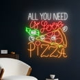 thumbnail image 2 of Handmadetneonsign All You Need Is Love And Pizza Neon Sign, Pizza Neon Light, Pizza Led Light, 2 of 5