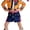 Yellow-Uniform Suit, variant on G'irl's Pop Star Stage Performance Outfit with Top and Pants, Popular Singer Idol Group Halloween Cosplay Costume