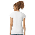 thumbnail image 5 of Gildan Softstyle Women’s T-Shirt, Semi-fitted 100% ring-spun cotton Tee, White Shirt Size-S, 5 of 5