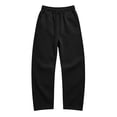 thumbnail image 5 of Fahion Wide Leg Oversized Sweatpants for Women Elastic Drawstring Waist CasualLoose Fit Solid Color Lounge Everyday Home Pants with Pockets, 5 of 9
