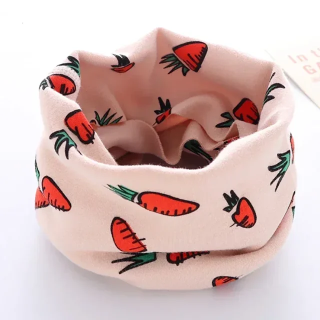 Bufanda de cuello cálida para niños y niñas, pañuelo de dibujos animados para bebés, bufandas suaves para niños, Invierno