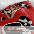 thumbnail image 3 of Fashion Girl with Hat Queen Size Comforter Set, Pop Art Abstract Modern Bedding for All Seasons, 4 Pcs Bed Set, 1Quiltcover (90"x92") ,1Sheet(94"x116"), 2Pillowcases (30"x20"), 3 of 9