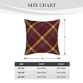 thumbnail image 4 of Xecao Buffalo Check Plaid Print Soft Velvet Decorative Throw Pillow Covers, Square Cushion Cases for Bed, Sofa, Living Room, Car, and Indoor Outdoor Use-16"x16", 4 of 8