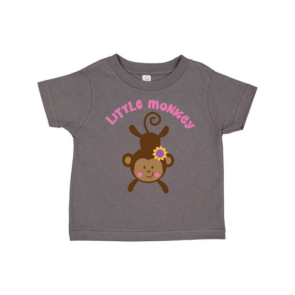 Inktastic Little Monkey Girl Girls Toddler T-Shirt
