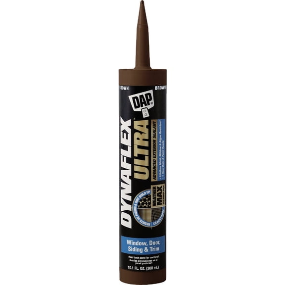 DAP Dynaflex Ultra Exterior Sealant - Durable, Advanced - 10.1 Oz, Brown