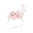 thumbnail image 7 of Tittly Head Scarf Fascinators Hats Women's Elegant Hat Strap Flower Feather Party Hat Hair Clip Headband Accessory Head Scarf Hair Accessories Pink One Size, 7 of 7