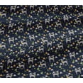 thumbnail image 5 of oneOone Viscose Jersey Dark Navy Blue Fabric Christmas Sewing Material Print Fabric By The Yard 60 Inch Wide, 5 of 5