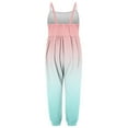 thumbnail image 5 of Odeerbi 1-6 Years Toddler Girls Summer Jumpsuit Gradient Camisole Romper Casual Breathable Comfortable Overalls Strap Bib Overall Pants Playsuit, 5 of 5